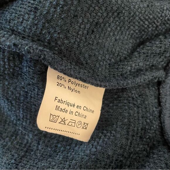 LA Panoplie Velour Eponge Sweatshirt in Duck Blue Size XL - Picture 8 of 8